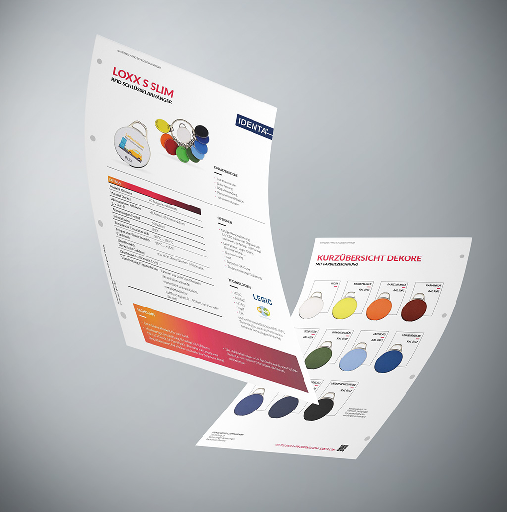 Verkaufsliteratur | IDENTA